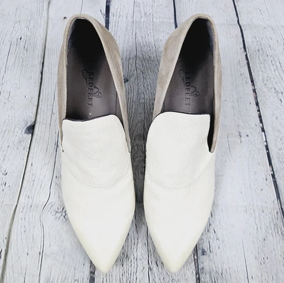 NAKED FEET | Sagitta patent & suede leather pointed toe heeled ankle booties - Picture 4 of 12